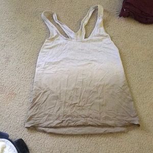 Lululemon gold ombré raceback tank